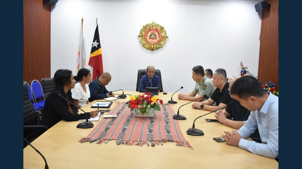 东帝汶刑事调查警察局与中国使馆讨论加强警务合作,图片来源:原报道